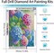 Hydrangea Diamond Painting Kit for Adults – 5D Full Drill DIY Diamond Art for Beginners, Crystal Craft for Home Wall Decor, 12” x 16”